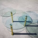 Glass coffee table