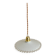 Suspension Opaline crénelée