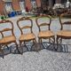 4 chaises style Louis XV en merisier