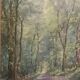 Old painting-forest landscape