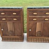 Pair of art deco occasional furniture or bedside tables