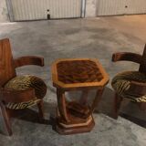 Lot coffee table and two art deco heaters 1930