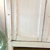 Armoire parisienne patine blanche