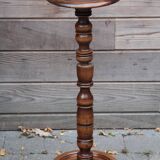Turned wooden plant stand
