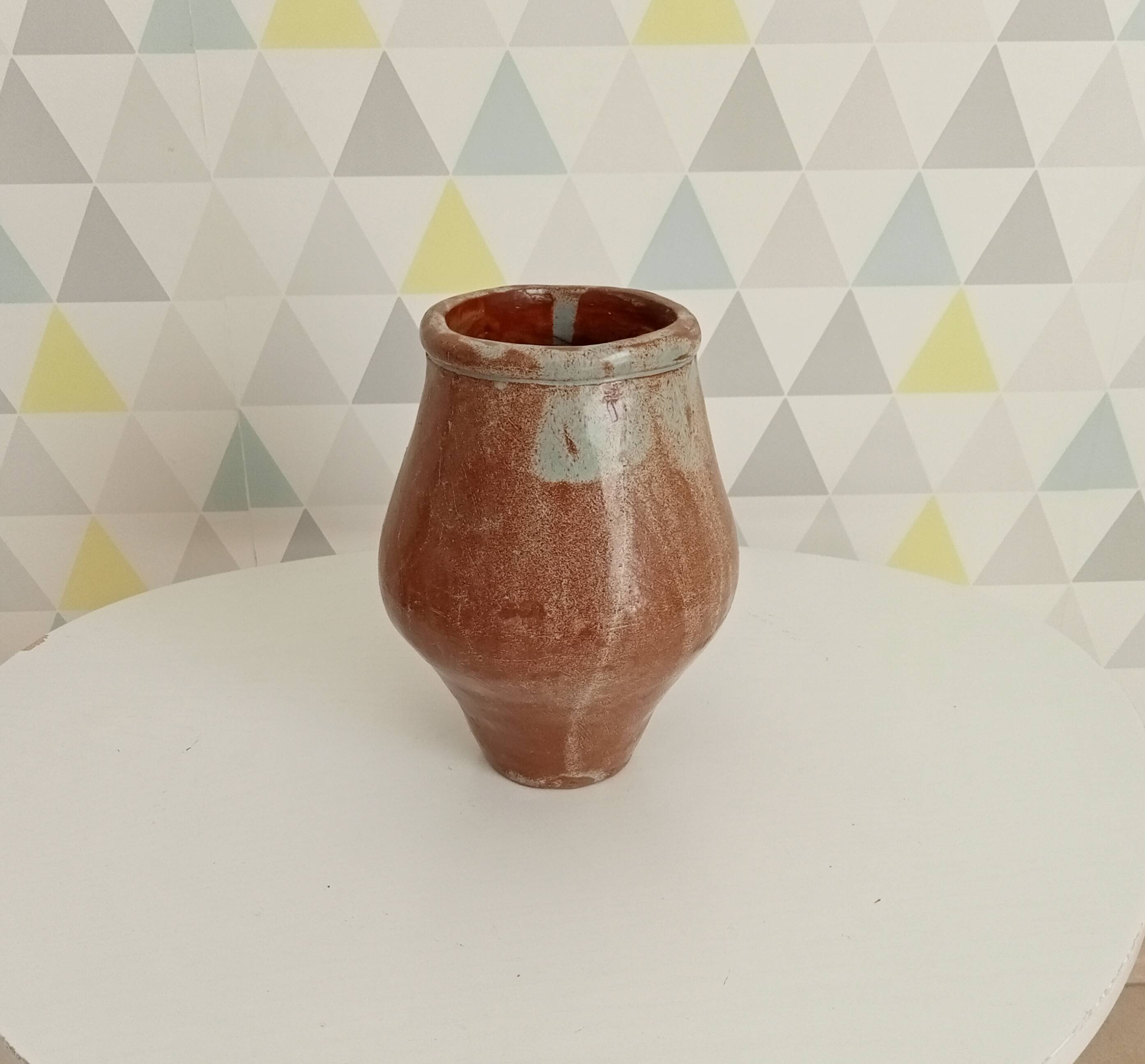 Glazed stoneware vase from the 70s
