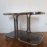 Metal and glass coffee table