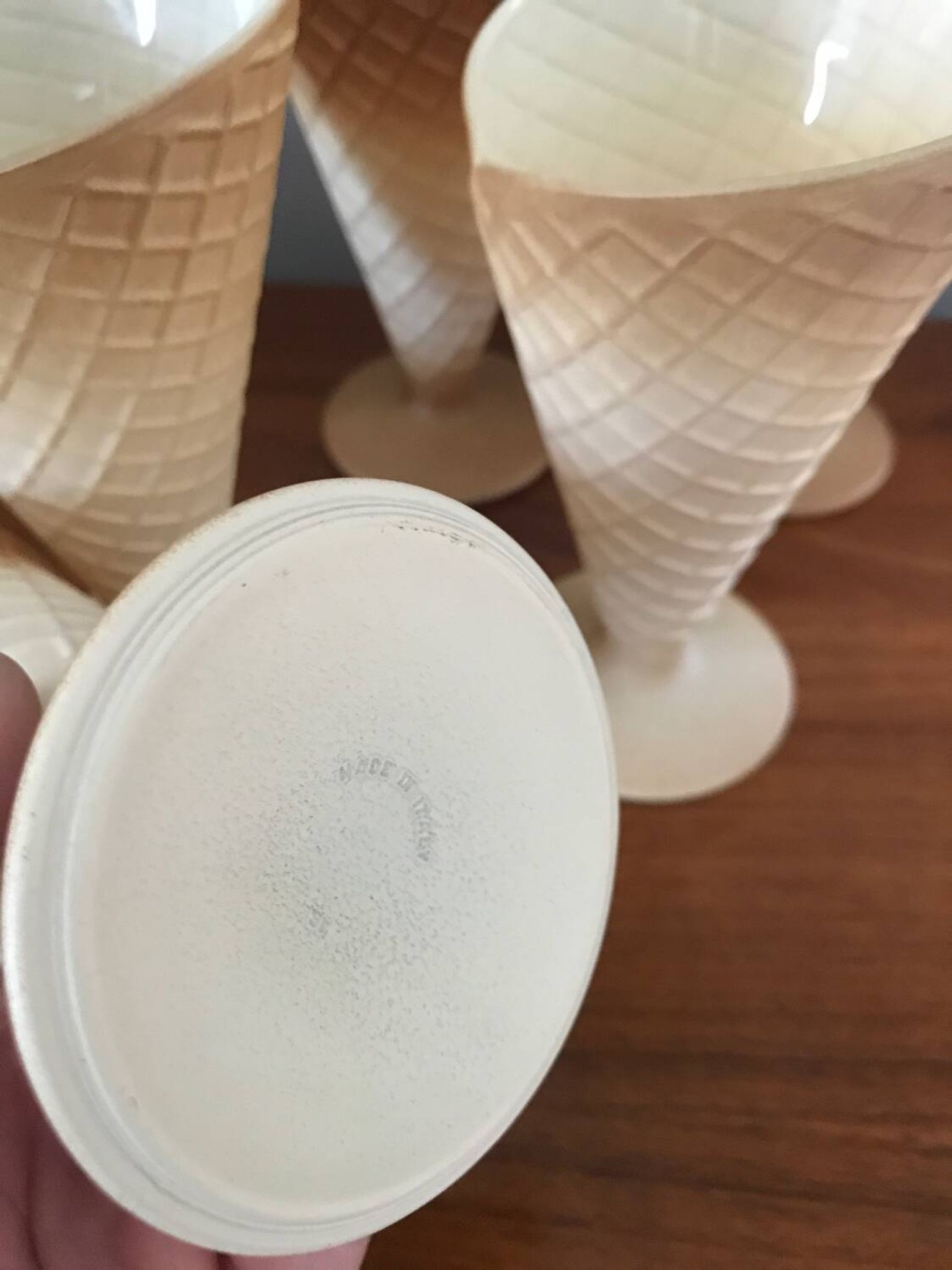Lot de 6 coupes à glaces vintage