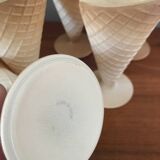 Set of 6 vintage ice cream cups