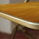 Chaises chaisor pliantes, structure doré et velours jaune d'or vintage