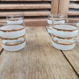 Glass sandblasted art deco