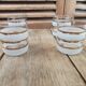 Glass sandblasted art deco
