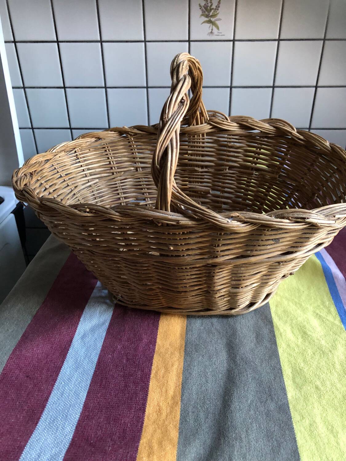 Old wicker basket