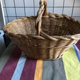 Panier en osier ancien