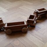 Miniature holzkuns loquai wooden train set