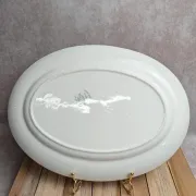 Large oval dish Terre de fer Creil et Montereau Labrador – Napoleon I service