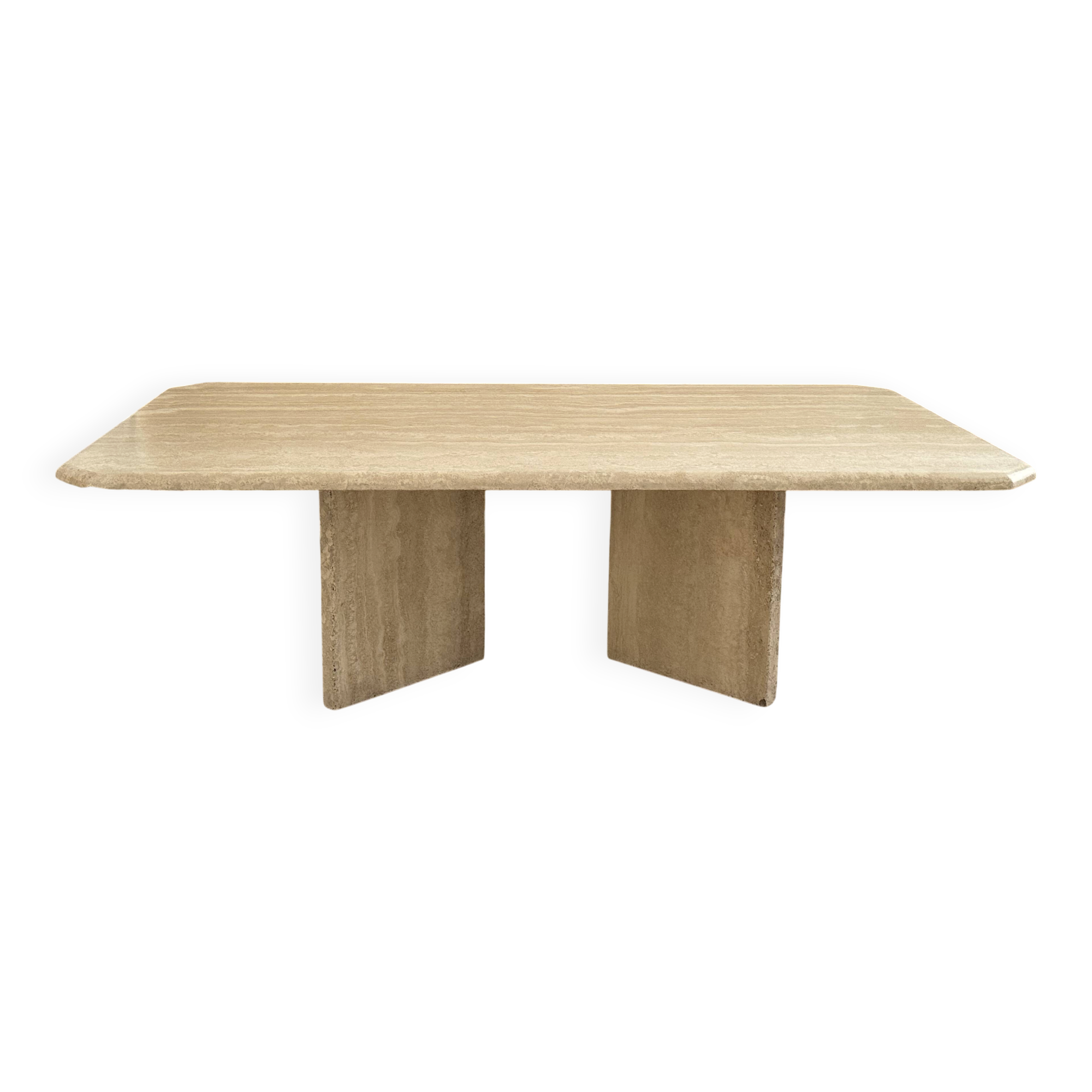 Italian travertine coffee table