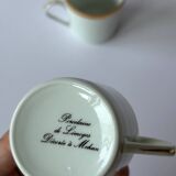 Limoges porcelain coffee service, gilded with gold leaf