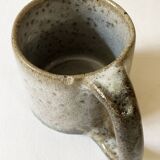 Trio of stoneware mugs