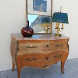 Louis XV chest of drawers in rosewood marquetry