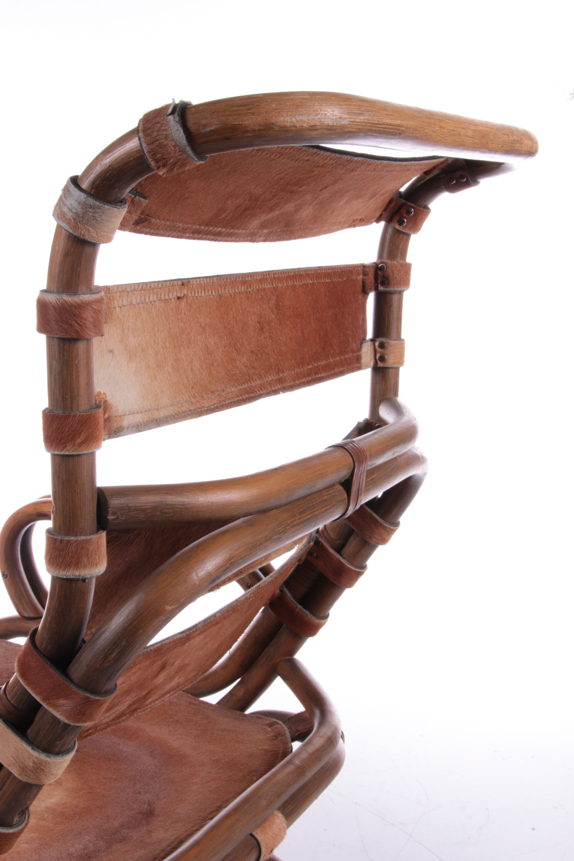 Tito Agnoli Relax chair made of Bamboo and leather, 1960