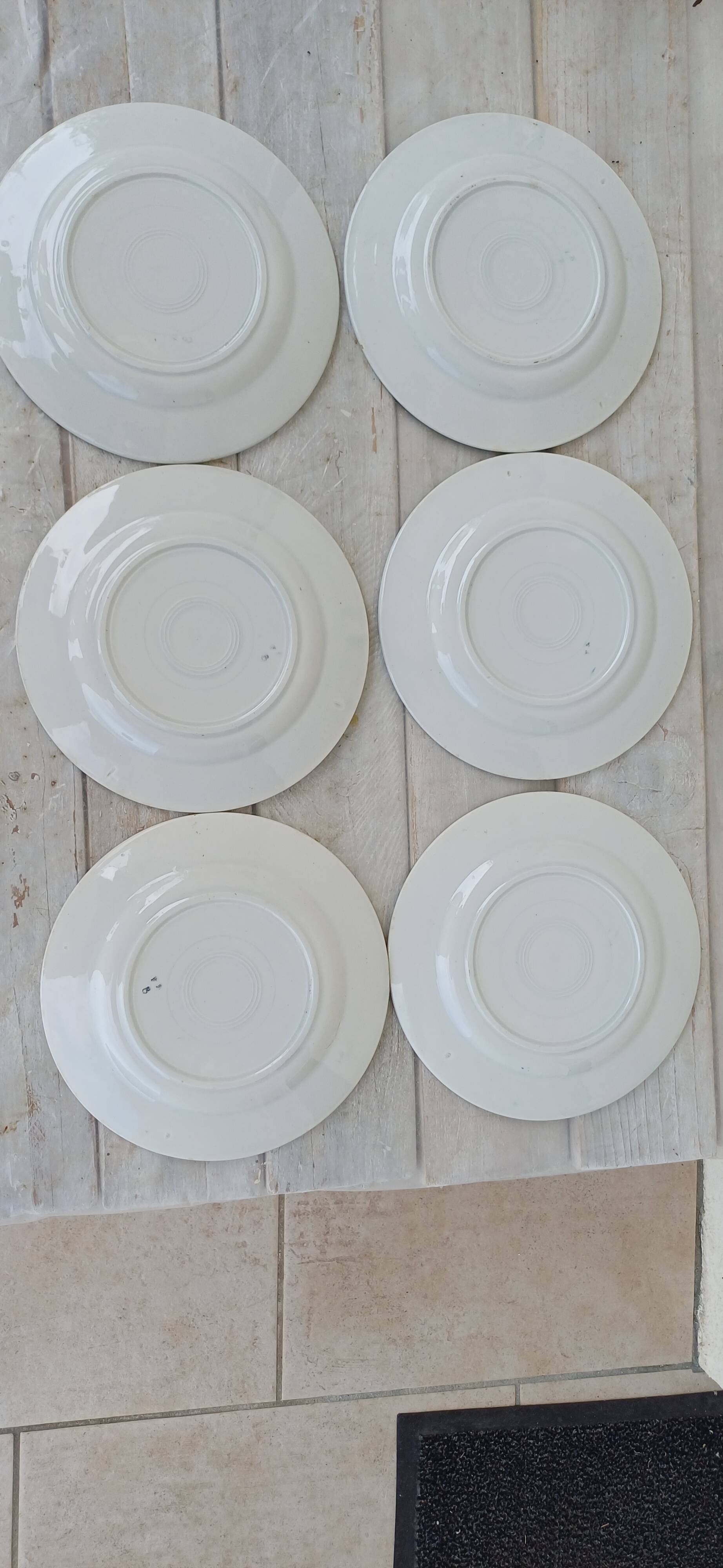 Assiettes plates creuses et à dessert