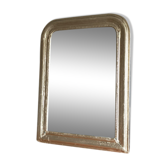 Mirror frame wood plaster carved patinated