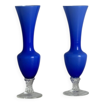 Paire de vases soliflores