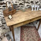 table with vintage drawer