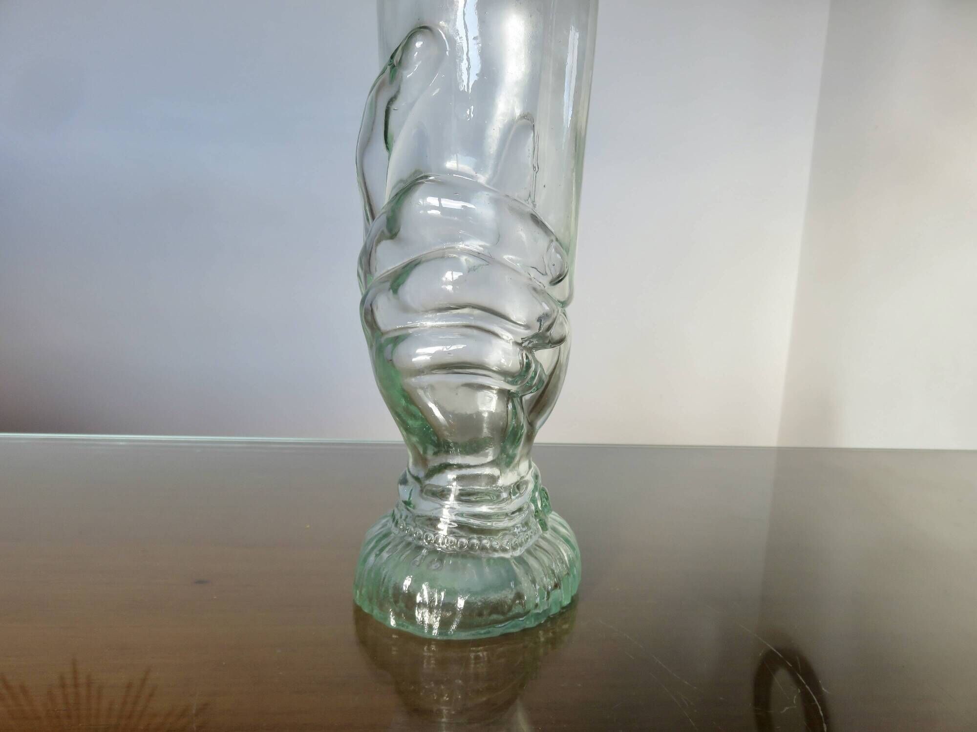 "legras" bottle model "hand bottle" transparent glass, early 20th century