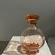 Pink glass liqueur decanter