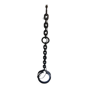 lampadaire chaîne brutaliste - fer