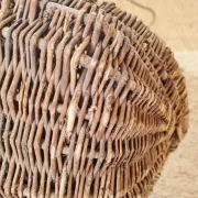 Vintage Fisherman’s Basket in Woven Willow & Rope