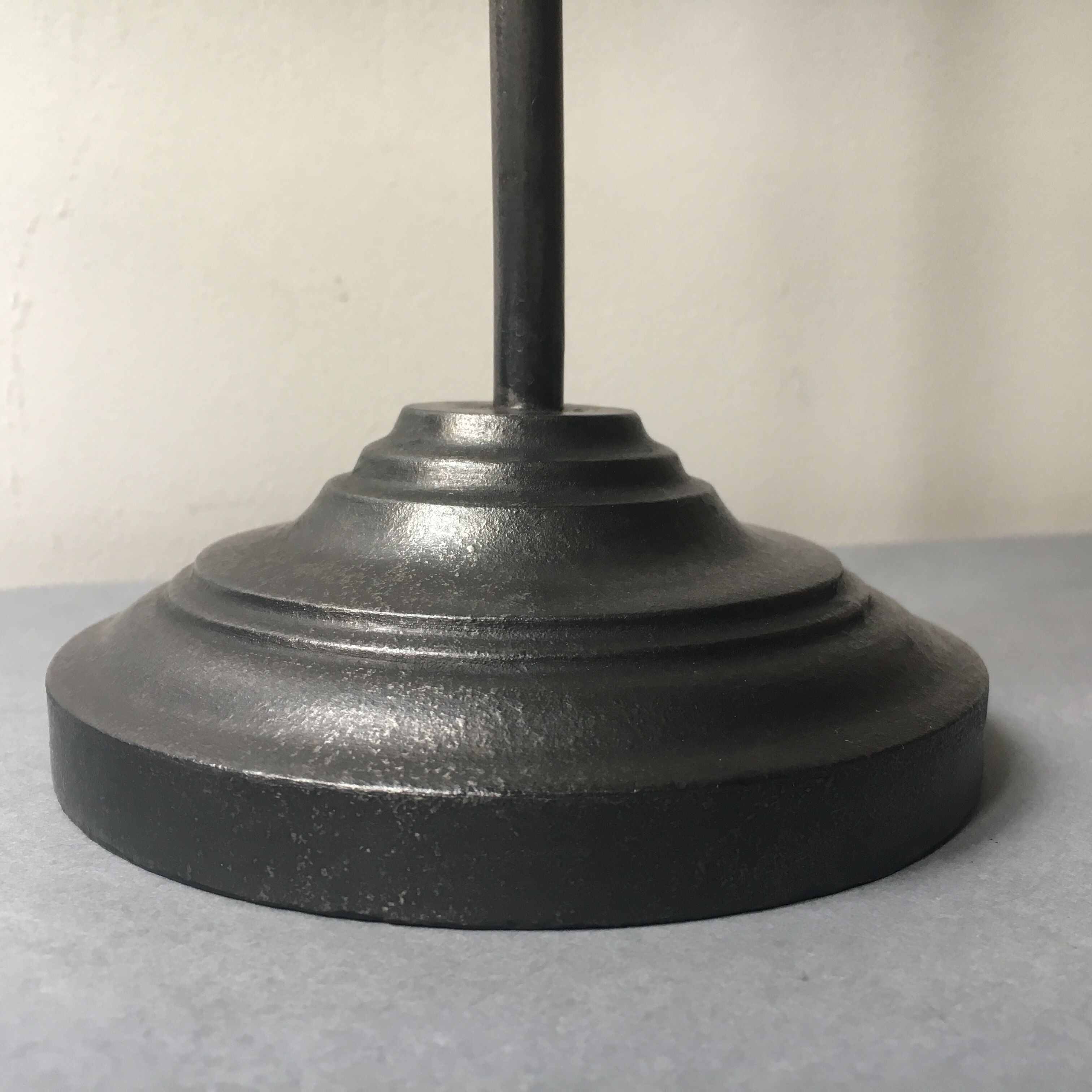 Old with opaline gooseneck desk lamp