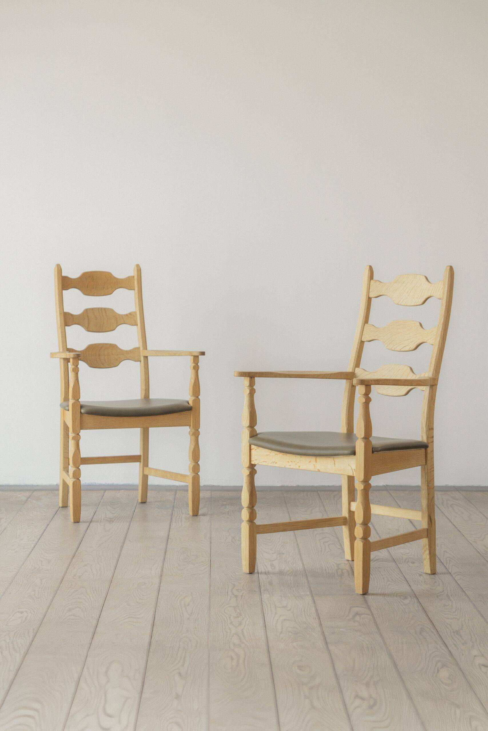 Fauteuil Henning Kjærnulf, chaise de salle à manger (paire)