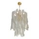 Murano Glass Chandelier "Virgola" Made in Italy Venini Style