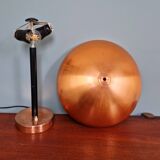 Large copper desk lamp, 1950s