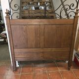 Old oak headboard