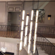 Lustre trio 2x4 mosaic - white + black wires - designheure