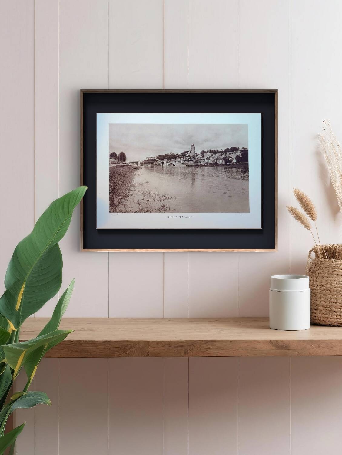 Beaumont-sur-Oise, photo plate printed in 1934.
