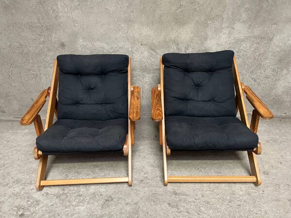 Paire de fauteuils scandinave « Kon-tiki » par Gillis Lundgren pour IKEA