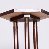 Restored ArtDeco Oak Pedestal, Revived Polish, Czechia, 1920s