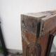 Large antique oak mirror