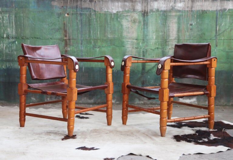 Mid-century chair pair