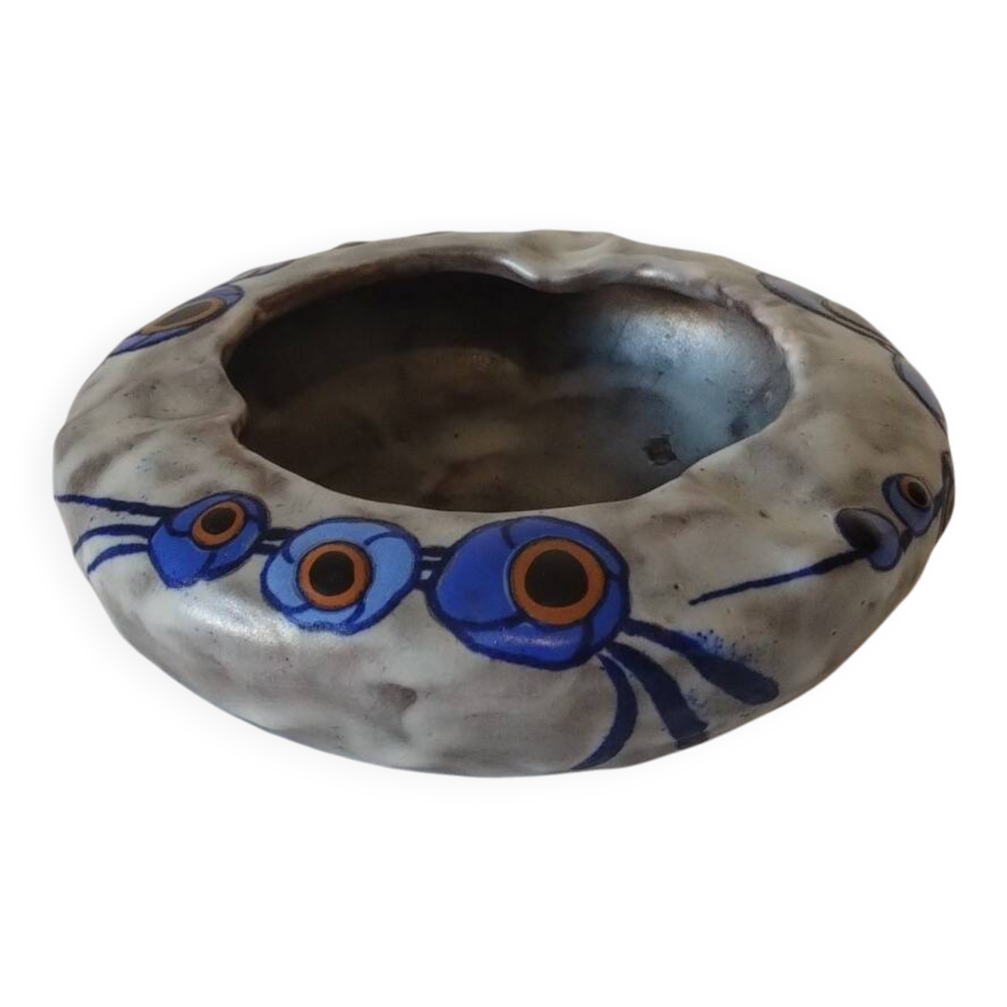 Antique ceramic ashtray by "Louis Dage"