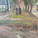 Breton landscape signed Emile Galois