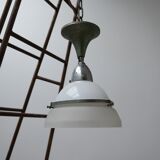 Suspension en verre antique de deux tons