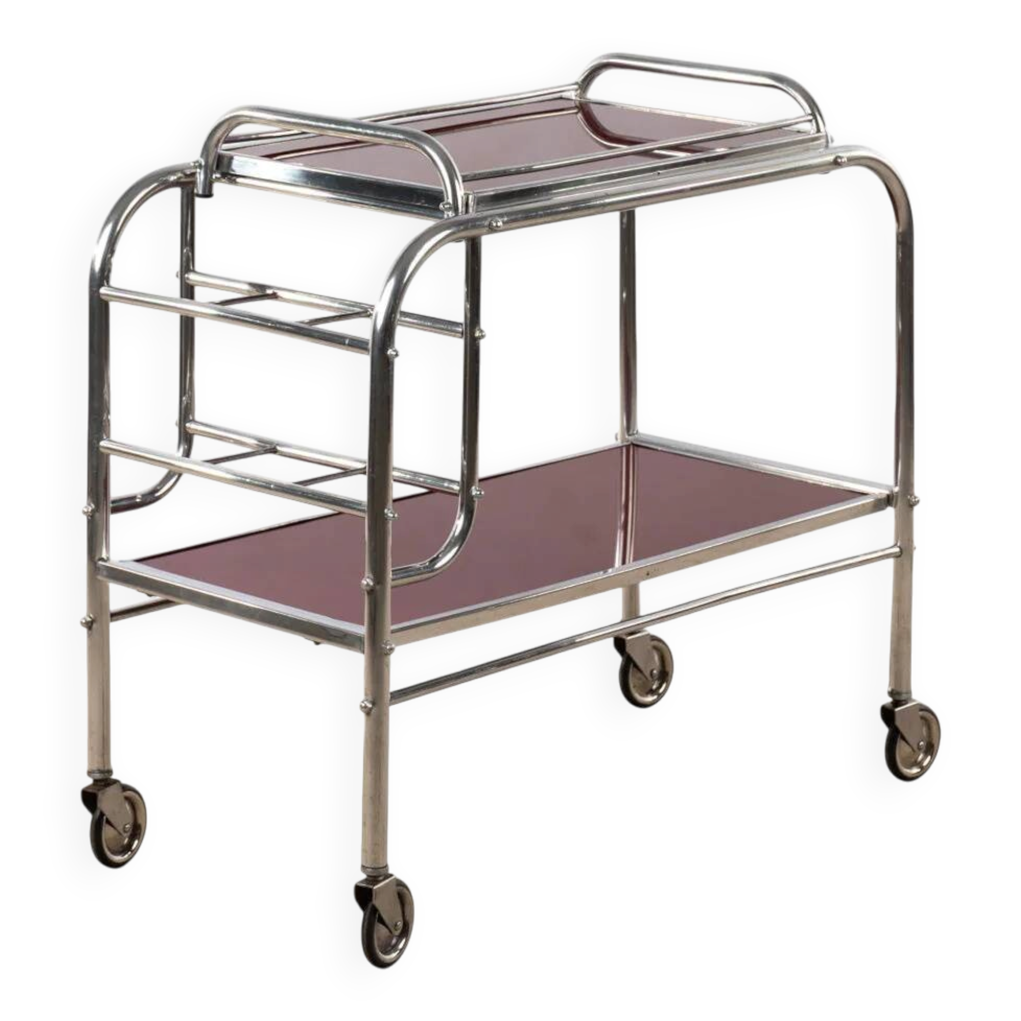 1930s Art Deco Bar Cart by Jacques Adnet