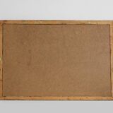 Miroir ancien à facettes en bois sculpté, France, années 1850