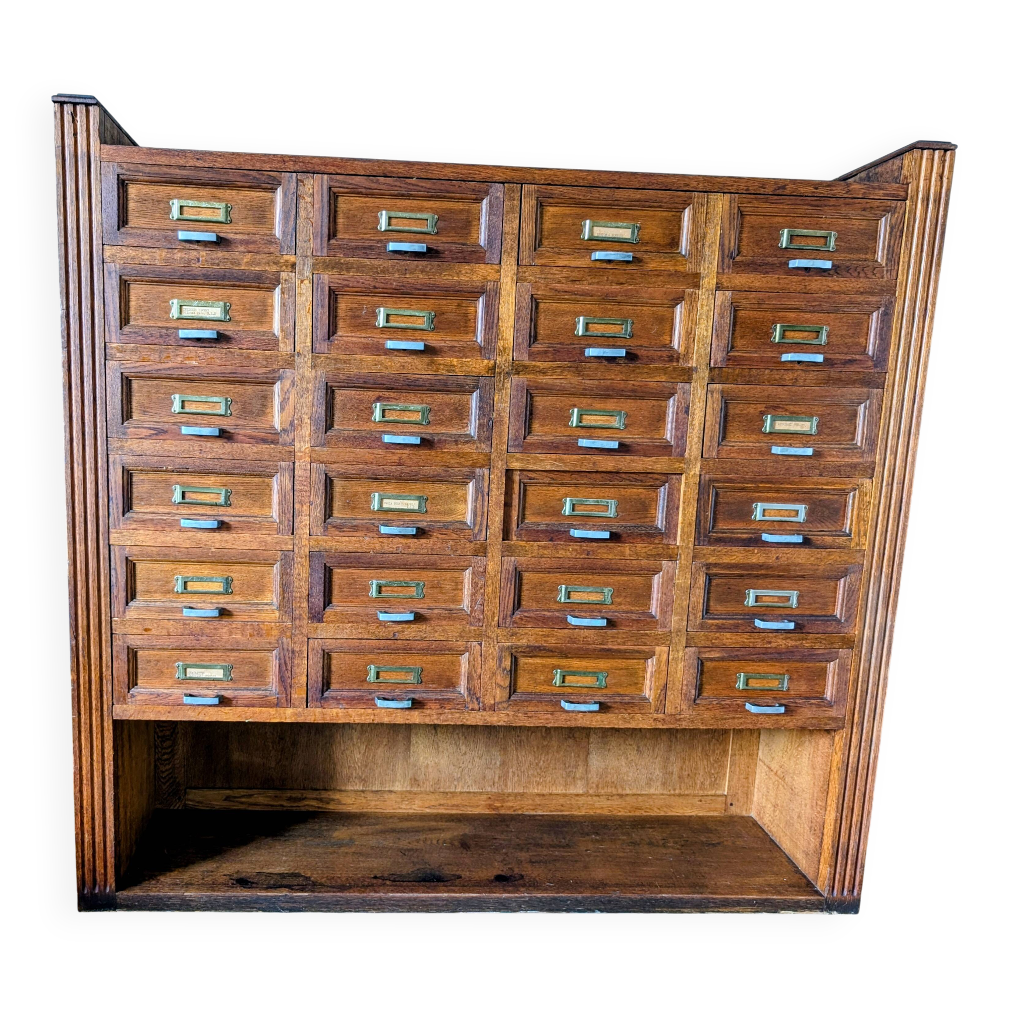 Meuble de métier chêne de graveur médailleur