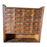 Meuble de métier chêne de graveur médailleur